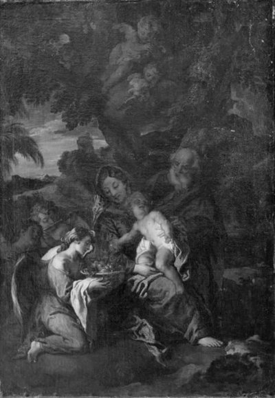 La huida a Egipto de Pier Francesco Mola
