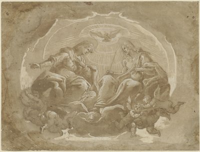 María como Mediadora y Cristo como Señor del Mundo de Pier Francesco Morazzone