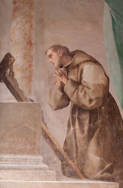 La oración de San Francisco por la salvación de Pier Francesco Morazzone