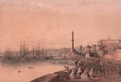 Desembarco de tropas francesas en Génova, Liguria de Blaise Nicolas Le Sueur