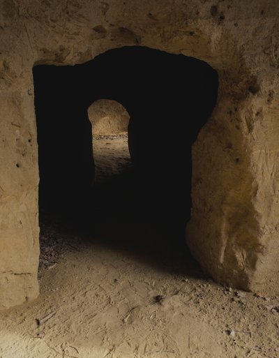 El Laberinto de Porsenna, red etrusca de pasajes subterráneos, Chiusi, Toscana, Italia de Blaise Nicolas Le Sueur