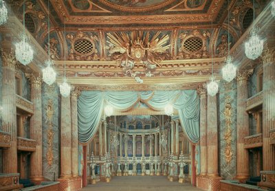 Teatro de la Ópera Real, Palacio de Versalles, Francia de Blaise Nicolas Le Sueur