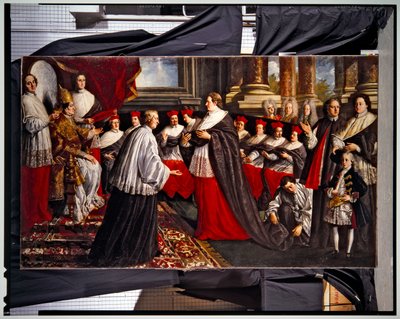 Coronación de Clemente e Inocencio VIII (pareja) (pintura) de Pier Leone Ghezzi