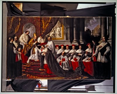 Coronación de Clemente e Inocencio VIII (pareja) (pintura) de Pier Leone Ghezzi