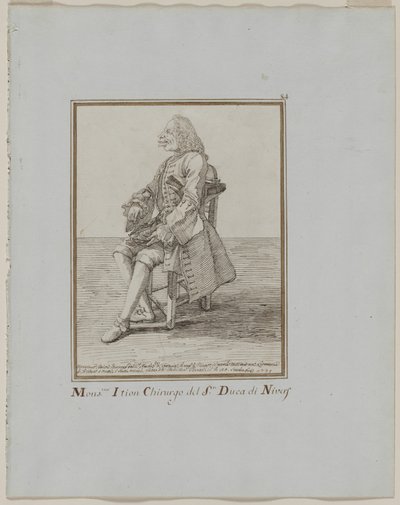 Monsieur Ition Chirurgo del sre. Duca di Nivers de Pier Leone Ghezzi