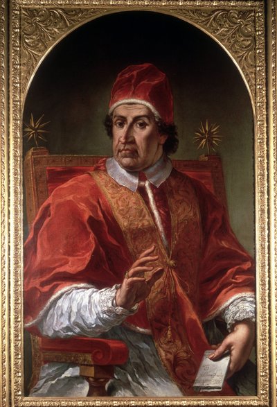 Retrato de Clemente XI (1649 - 1721) por Pier Leone Ghezzi. Museo de Roma. Roma de Pier Leone Ghezzi