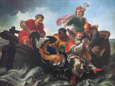 El martirio de San Clemente, retablo de Pier Leone Ghezzi