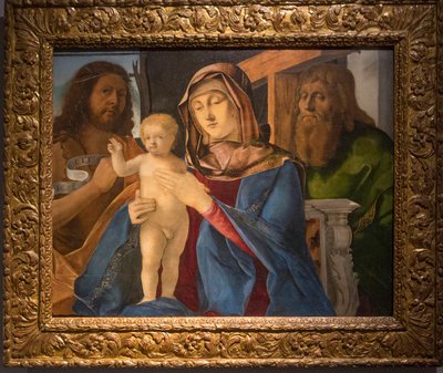 Madonna con el Niño y San Juan Bautista y San Andrés de Pier Maria Pennacchi