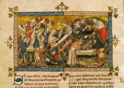 El entierro de las víctimas de la peste en Tournai de Pierart dou Tielt