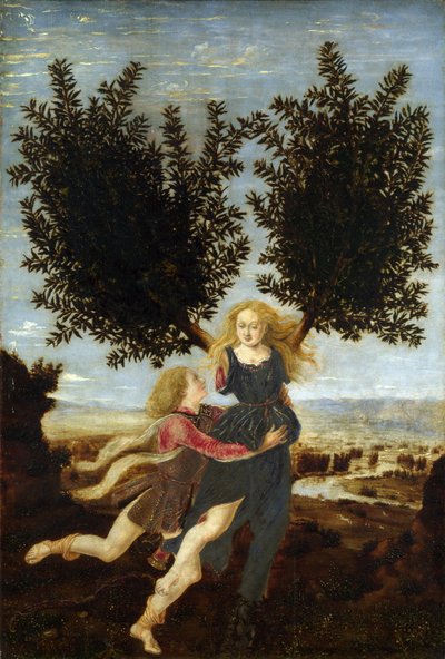 Apolo y Dafne de Piero del Pollaiolo