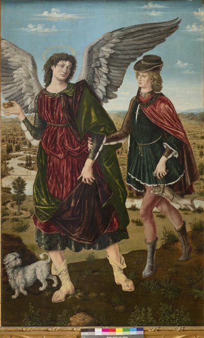 El Arcángel Rafael y Tobías, 1465-70 de Piero del Pollaiolo