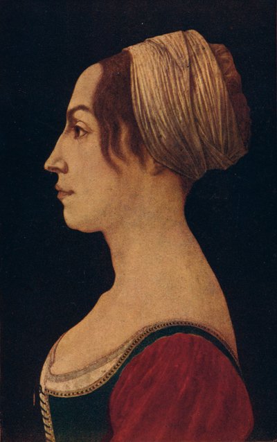 Mujer en verde y carmesí, siglo XV 1906 de Piero del Pollaiolo