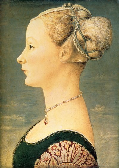 Retrato de una mujer, segunda mitad del siglo XV de Piero del Pollaiuolo
