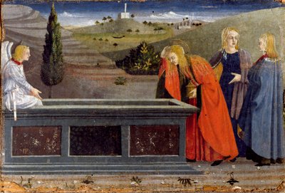 Políptico de la Misericordia: Las tres Marías de Piero della (school of) Francesca
