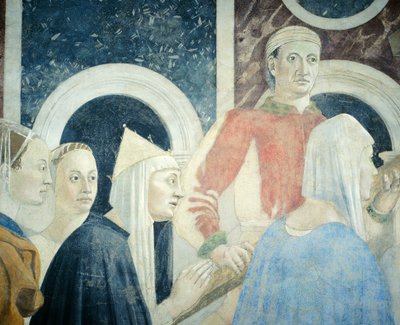 Leyenda de la Vera Cruz: descubrimiento y verificación de la Vera Cruz (detalle) de Piero della Francesca