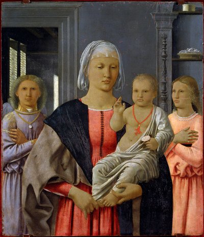 Madonna di Senigallia o Madonna con niño y dos ángeles de Piero della Francesca