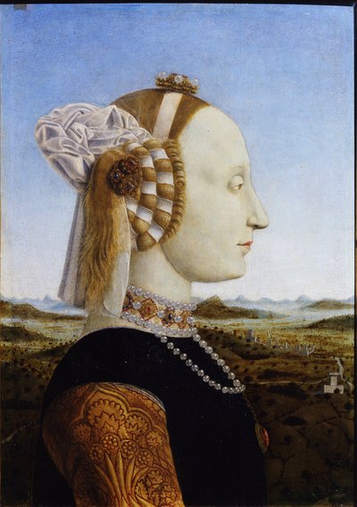 Retrato de Battista Sforza (detalle) de Piero della Francesca