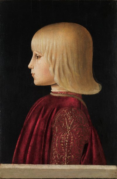 Retrato de un niño Guidobaldo Da Montefeltro, ca 1479. de Piero della Francesca