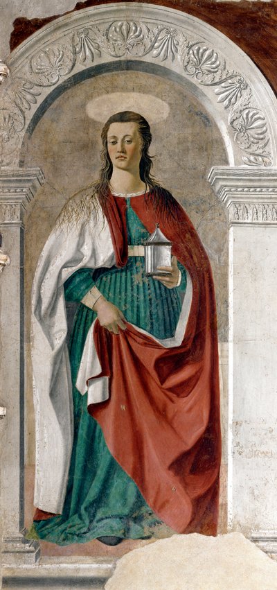 Santa María Magdalena Fresco de Piero della Francesca (1415/20-1492) 1460 aprox. 190x180 cm de Piero della Francesca