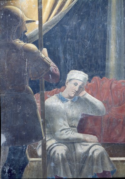 El sueño de Constantino, completado en 1464 (detalle) de Piero della Francesca