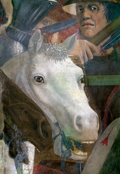 La Leyenda de la Vera Cruz, la Batalla de Heraclio y Cosroes (detalle) de Piero della Francesca
