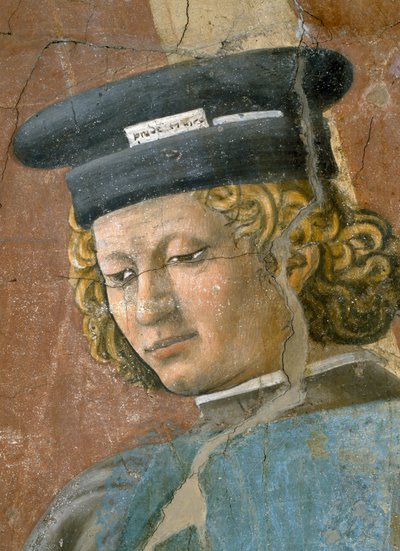 La Leyenda de la Vera Cruz, la Tortura del Judío (detalle) de Piero della Francesca