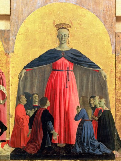 La Madonna de la Misericordia (detalle) de Piero della Francesca