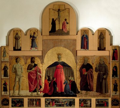 (detalle) del retablo de la Misericordia de Piero della Francesca