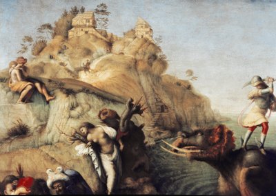 Perseo liberando a Andrómeda (detalle) de Piero di Cosimo