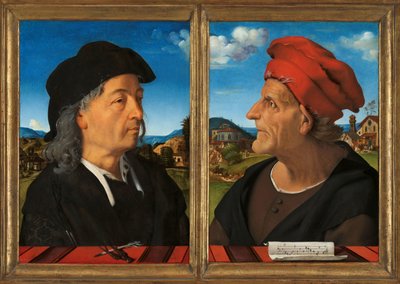 Retratos de Giuliano y Francesco Giamberti da Sangallo
Portada de Francesco Giamberti da Sangallo (ca. 1404-1482), arquitecto y músico de Piero di Cosimo