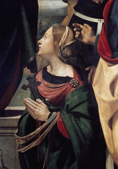Santa Margarita de Antioquía (detalle) de Piero di Cosimo