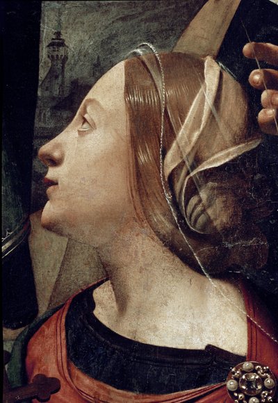 Santa Margarita de Antioquía, (detalle) de Piero di Cosimo