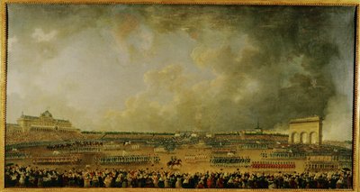 Celebración de la Federación en los Campos de Marte ... de Pierre-Antoine (attr. to) Demachy