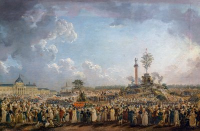 Festival del Ser Supremo en Champ de Mars de Pierre Antoine Demachy