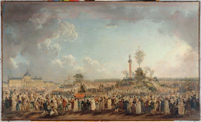 La fiesta del Ser Supremo en el Campo de Marte, hacia 1794 (óleo sobre lienzo) de Pierre Antoine Demachy