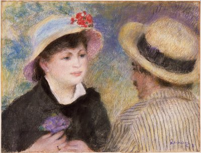 Pareja en barca (supuestamente Aline Charigot y Renoir) de Pierre-Auguste Renoir