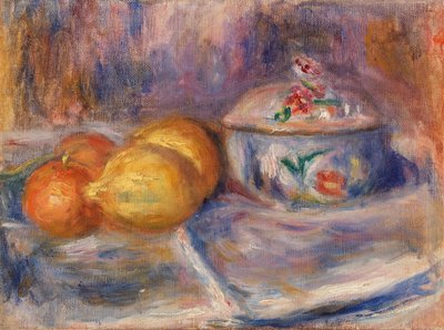 Fruta y bombonera de Pierre-Auguste Renoir