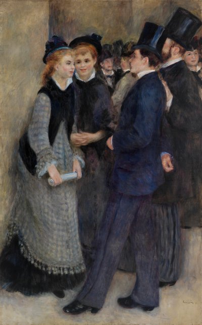 Saliendo del Conservatorio de Pierre-Auguste Renoir