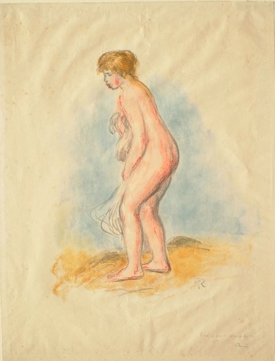 Bañista de pie de Pierre-Auguste Renoir