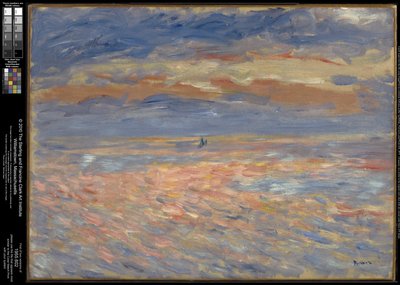 Puesta de sol de Pierre-Auguste Renoir