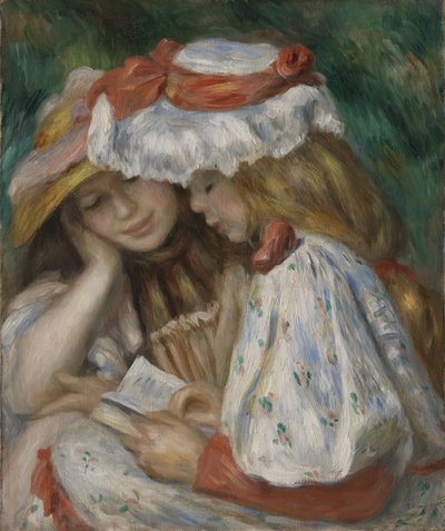 Dos chicas leyendo de Pierre-Auguste Renoir