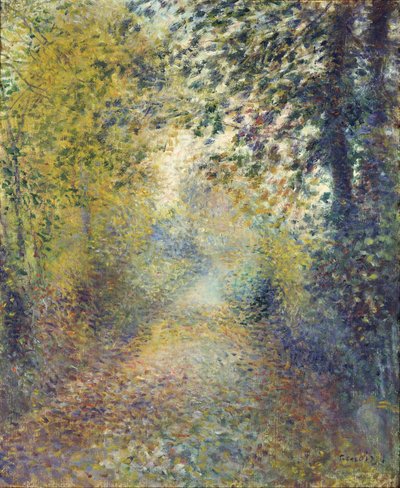 A la sombra de los árboles de Pierre-Auguste Renoir