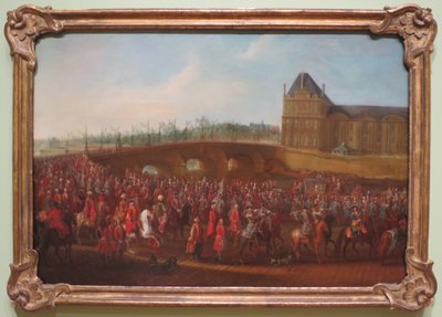 Procesión ceremonial de Mehemet Effendi, embajador del Imperio Otomano de Pierre Denis Martin