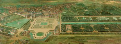 Vista del castillo de Fontainebleau de Pierre-Denis Martin