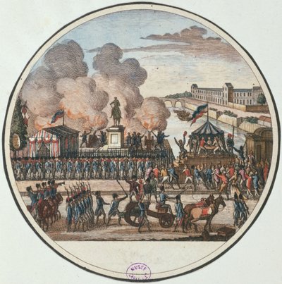 Proclamación del país en peligro 22 de julio de 1792, c.1794-1802 (grabado) de Pierre Gabriel Berthault