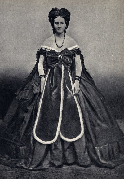 Retrato de la "semi mundana", la Castiglione por Pierson. Fotografía, finales del siglo XIX de Pierre Louis Pierson
