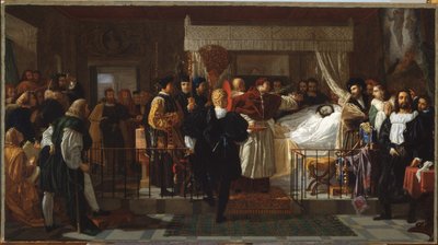 Honores rendidos a Rafael en su lecho de muerte de Pierre Nolasque Bergeret