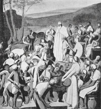 San Dionisio predicando a los galos (litografía) de Pierre Victor Galland
