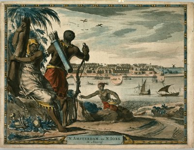 N. Amsterdam, ou N Iork en Ameriq., ca. 1700 de Pierre  Mortier