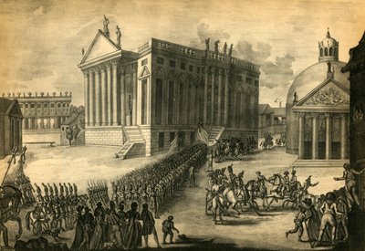 Entrada Triunfal de los Franceses en la Ciudad de Berlín, 27 de Octubre de 1806 de Pierre Adrien Le Beau